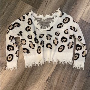 leopard print sweater